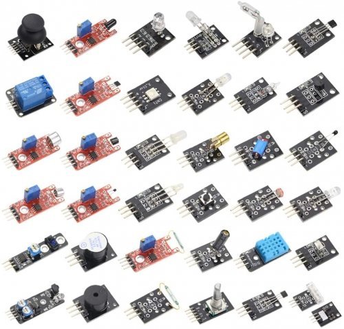 22 in 1 starter kit sensor module with tutorial for... 37 in 1 Sensors Kit | Sensor Starter Kit for Arduino Raspberry Pi ...
